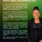 Prof. Foluke Dada-Lawanson Delivers Stirring Goodwill Message at NBA Lagos Branch Annual Law Conference 2025