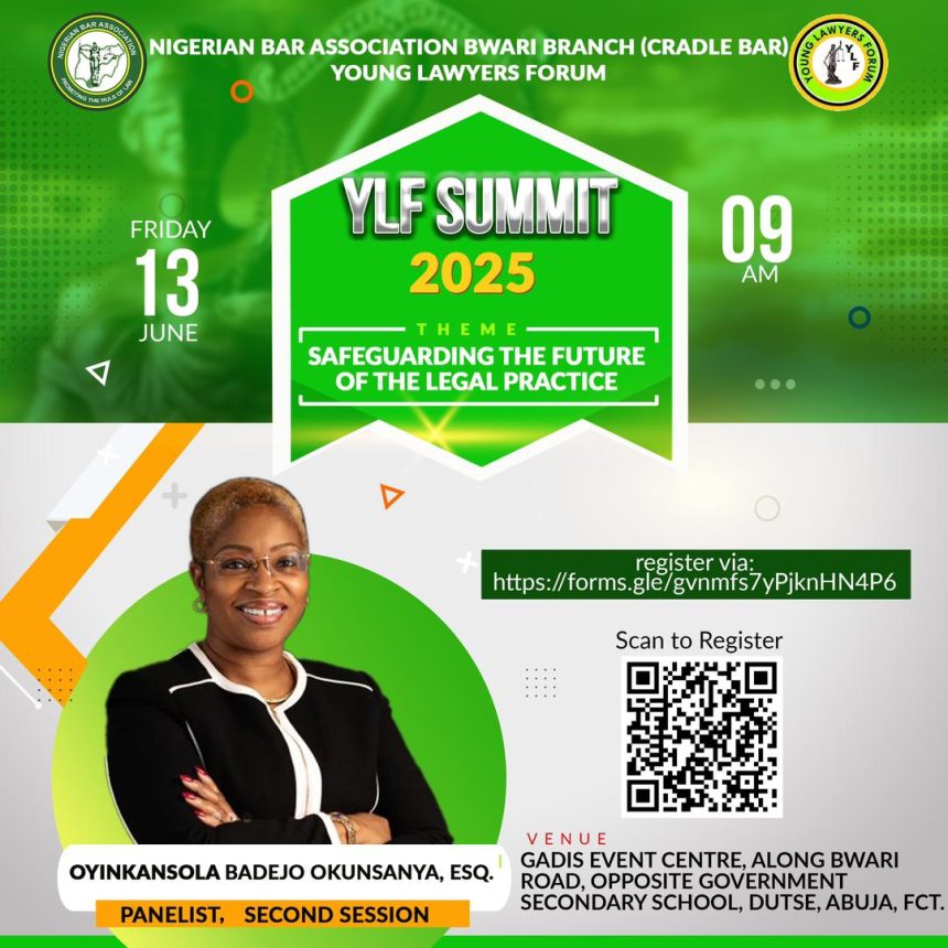 From Associate to Leader – Oyinkansola Badejo-Okunsanya to Speak at NBA Bwari YLF Summit 2025