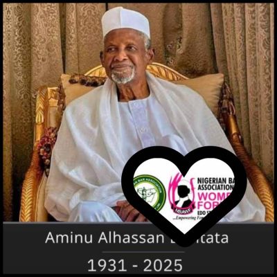 Condolence Message to the Chairperson of NBAWF, Huwaila Ibrahim Muhammad