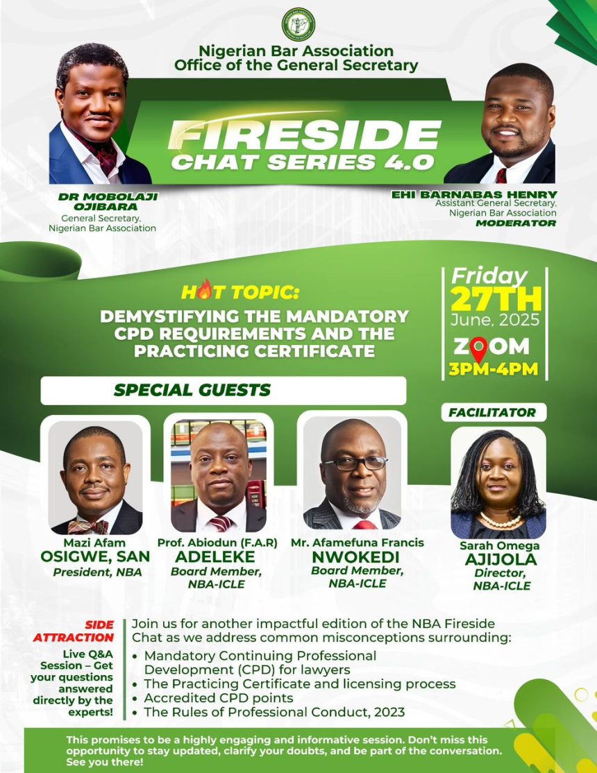 NBA Launches Fireside Chat Series 4.0 to Demystify New CPD Requirements