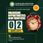NBA Abuja Branch Law Week: Countdown Alert 2 Days to Go! 