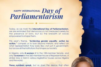 Oyinkansola Badejo-Okusanya Marks International Day of Parliamentarism with Strong Call for Gender Equality in Representation