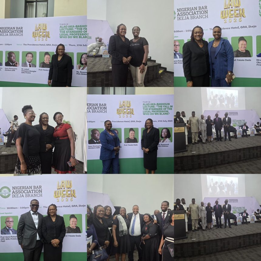 Prof. Foluke Dada-Lawanson Calls for Introspection and Reform at NBA Ikeja 2025 Law Week