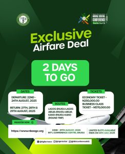 Subsidized Flights for NBA-AGC 2025 Delegates – Don’t Miss Out!