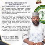 Citizens Liberties Committee Commends NBA Benin Branch on Successful 2025 Law Week