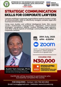 STRATEGIC COMMUNICATION SKILLS FOR CORPORATE LAWYERS