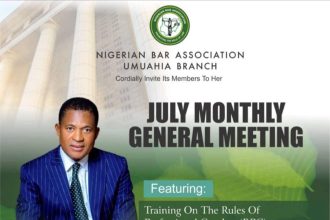 Chief Emeka Ozoani host NBA Umuahia Branch July Meeting