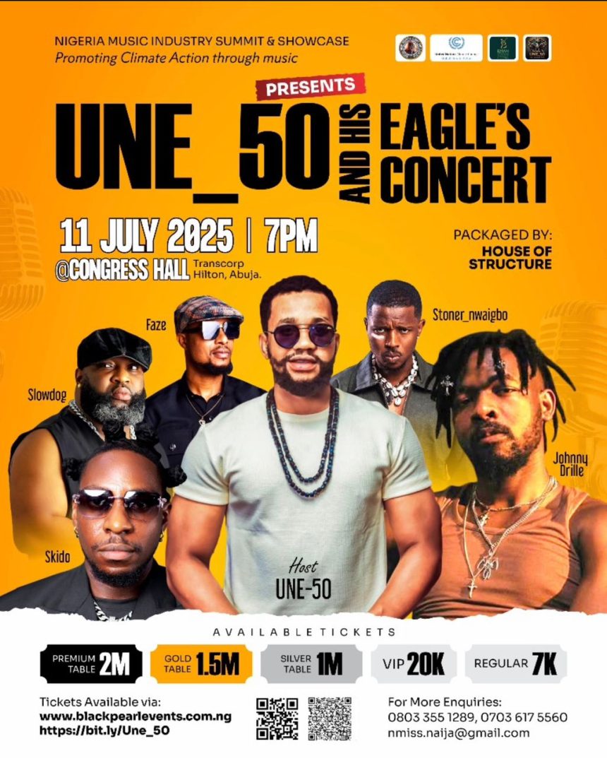 Nigeria Music Industry Presents: UNE_50 and His Eagle’s Concert