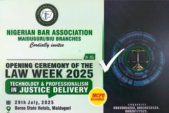 Nuhu J. Egya, Esq. Extends Goodwill to NBA Maiduguri and Biu Branches on Their 2025 Law Week