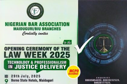Nuhu J. Egya, Esq. Extends Goodwill to NBA Maiduguri and Biu Branches on Their 2025 Law Week