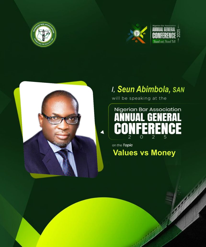 Seun Abimbola, SAN to Speak at 2025 NBA-AGC on Balancing Values and Money in Economic Regulation