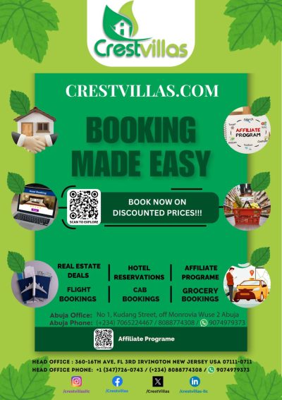 CrestVillas.com Leads Discourse on the Safety, Challenges, and Solutions of Online Hotel Reservations in Nigeria