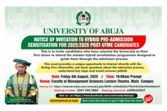 University of Abuja Hosts Maiden Hybrid Sensitisation Programme for Admission Seekers