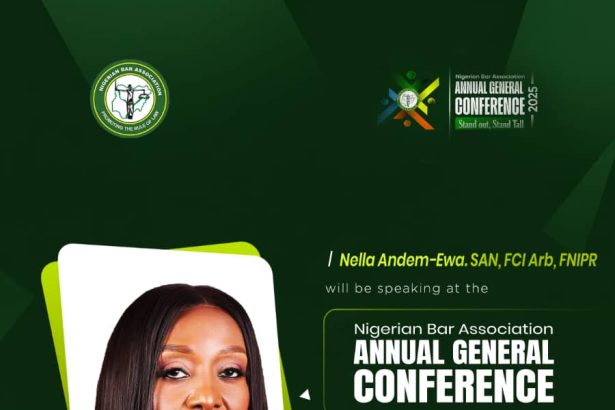 Nella Andem-Ewa, SAN to Address NBA-AGC 2025 on ‘Breaking the Chains of Exclusion’