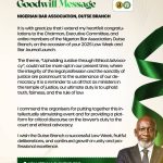 Afamefuna O. Okeke Congratulates NBA Dutse Branch on 2025 Law Week.
