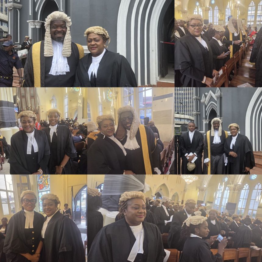 Moments from the 2025/2026 New Legal Year Thanksgiving Service at the Cathedral Church of Christ, Marina, Lagos