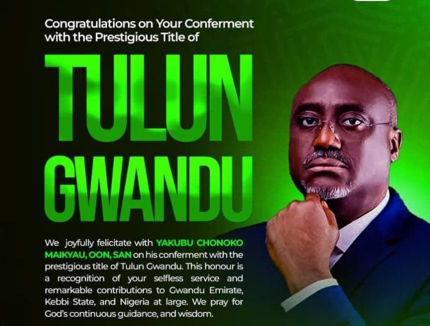 Caliphate Bar Celebrates Y.C. Maikyau on Conferment as Tulun Gwandu