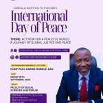 Paul Harris Ogbole, SAN, Honoured as Distinguished Lecturer on United Nations World Peace Day