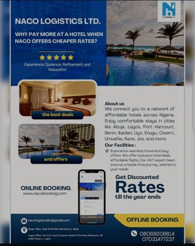 NACO Logistics Ltd. Offers Discounted Hotel Booking Services Nationwide
