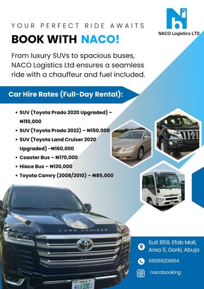 NACO Logistics Ltd—Your Perfect Ride Awaits