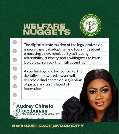NBA Welfare Nuggets: Audrey Ofoegbunam Champions Digital Mindset for the Modern Lawyer