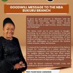 Prof. Foluke Dada-Lawanson Commends NBA Bukuru Branch on 2025 Law Week, Applauds Focus on Artificial Intelligence in Legal Practice