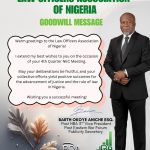 News Flash: Barth Okoye Aniche Esq. Extends Goodwill Message to Law Officers Association of Nigeria (LOAN)
