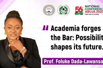 Academia Forges the Bar; Possibility Shapes its Future By Prof. Foluke Dada-Lawanson