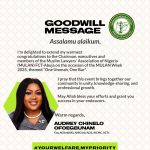 Audrey Chinelo Ofoegbunam, Esq. Congratulates MULAN FCT on Law Week 2025