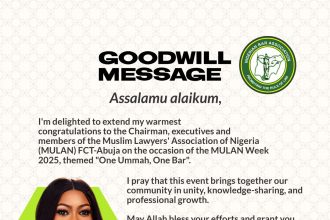 Audrey Chinelo Ofoegbunam, Esq. Congratulates MULAN FCT on Law Week 2025