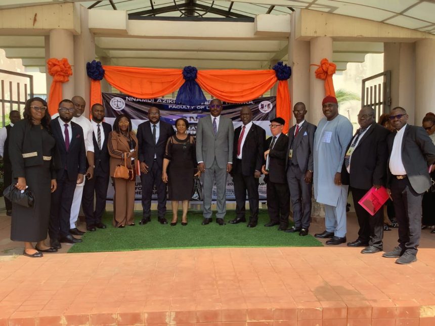 Chief Emeka Obegolu, SAN, Chairs Opening of , Faculty of Law 2nd International Conference on Digital Trade