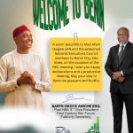 Setting the Agenda: NBA Past VP, Barth Aniche Extends Warm Welcome to NEC Leadership in Edo State.