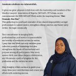 PROF. FOLUKE DADA-LAWANSON EXTENDS GOODWILL TO MULAN FCT-ABUJA ON 2025 MULAN WEEK