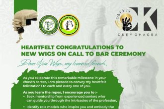 HEARTFELT CONGRATULATIONS TO NEW WIGS ON CALL TO BAR CEREMONY