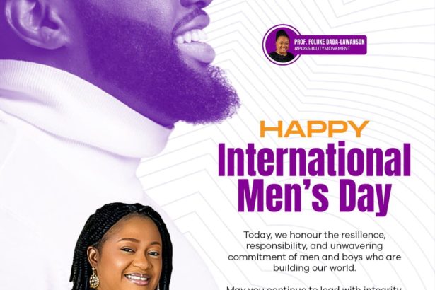 A Toast to Men: Prof. Foluke Lawanson-Dada Celebrates Their Strength and Purpose on IMD.