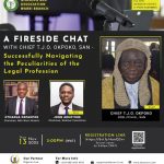 NBA Warri Branch to Host Fireside Chat with Chief T.J.O. Okpoko, SAN