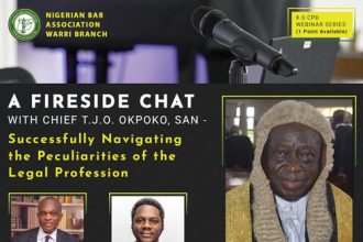 NBA Warri Branch to Host Fireside Chat with Chief T.J.O. Okpoko, SAN