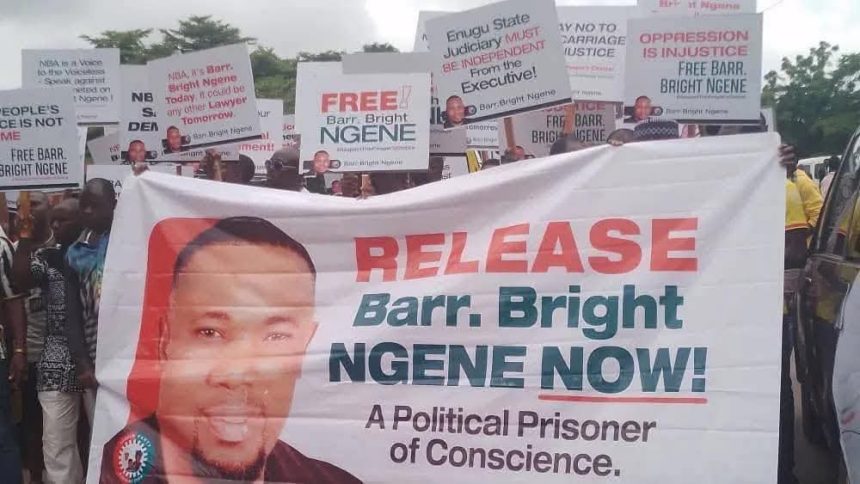 Charles Ogbu Calls for Justice: Detained Enugu Lawmaker-Elect, Barr. Bright Ngene