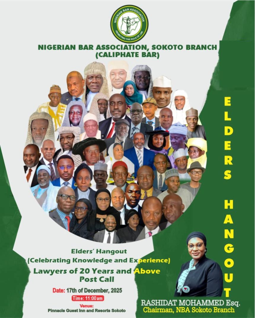 NBA Sokoto Branch to Host Historic Elders of the Bar Programme