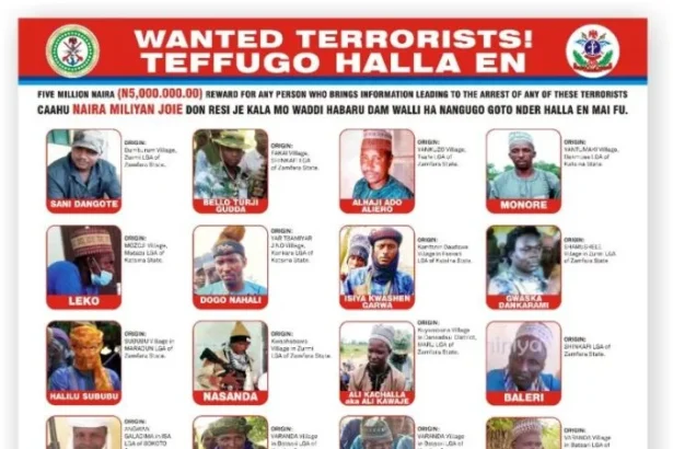 19 Terrorists Wanted