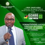 NBA GOMBE LAW WEEK 2026: PROF. DAVID AGBU TO SPEAK ON JUSTICE REFORMS AND THE ROLE OF LAWYERS AS AGENTS OF CHANGE