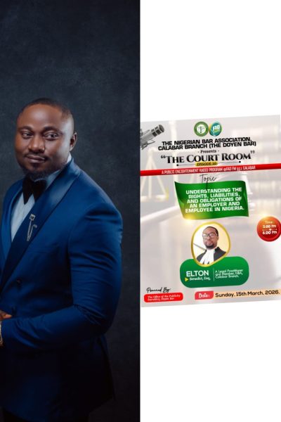 NBA Calabar Branch Advocates Strong Workplace Ethics to Boost Productivity and Healthy Employment Relations.