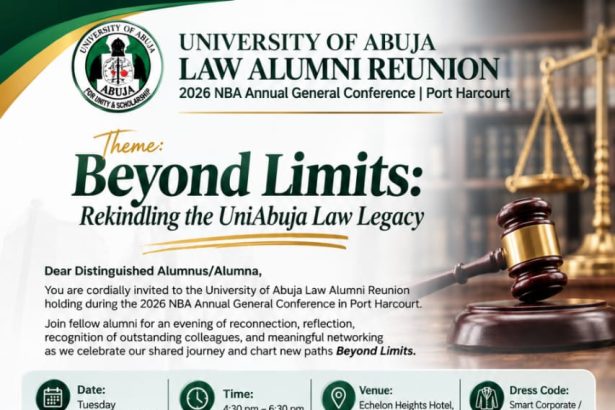 BREAKING: University of Abuja Law Alumni to Reunite at 2026 NBA Annual General Conference