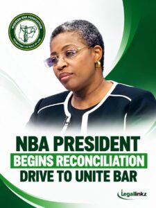 NBA President Begins Reconciliation Drive to Unite Bar