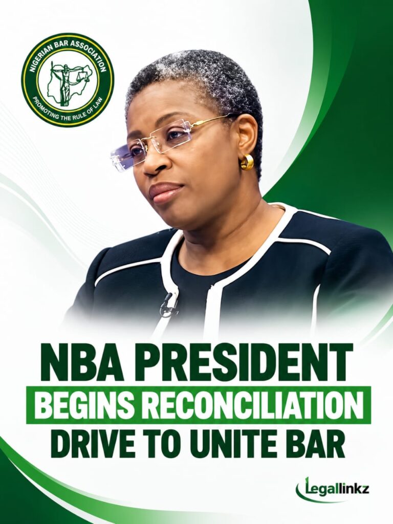 NBA President Begins Reconciliation Drive to Unite Bar