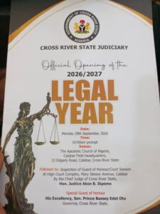 NBA Calabar Chairman Raises Alarm Over Judicial Funding, Court Backlog, Magistrates’ Welfare