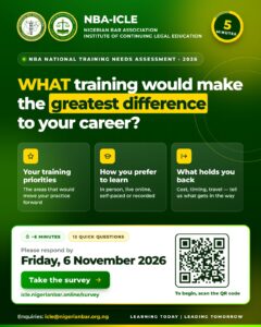 NBA-ICLE Seeks Lawyers’ Input Through 2026 National Training Needs Assessment