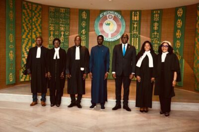 Faye Charges New ECOWAS Court Judges to Protect Trust, Rights and Judicial Independence
