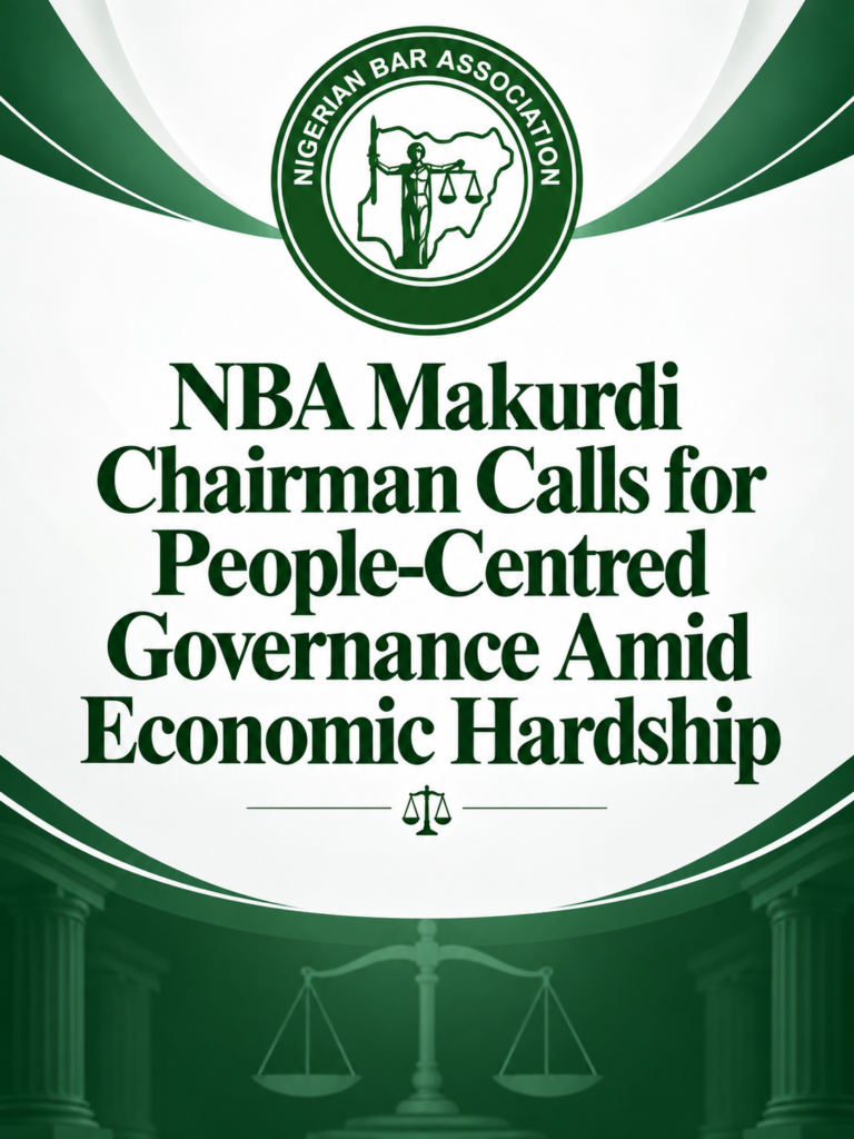 NBA Makurdi Chairman Calls for People-Centred Governance Amid Economic Hardship