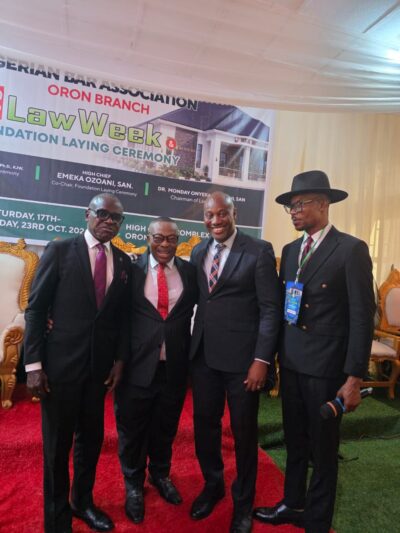 Ubani Calls for Unity, Accountability as NBA Oron Begins Bar Centre Project
